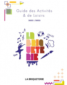 Couverture du guide des activités de la Briqueterie 2022/2023