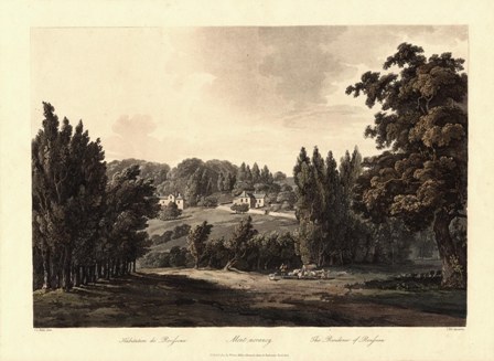 L'Ermitage de Montmorency par JC Nattes- 1806- Musée Jean-Jacques Rousseau- Montmorency	