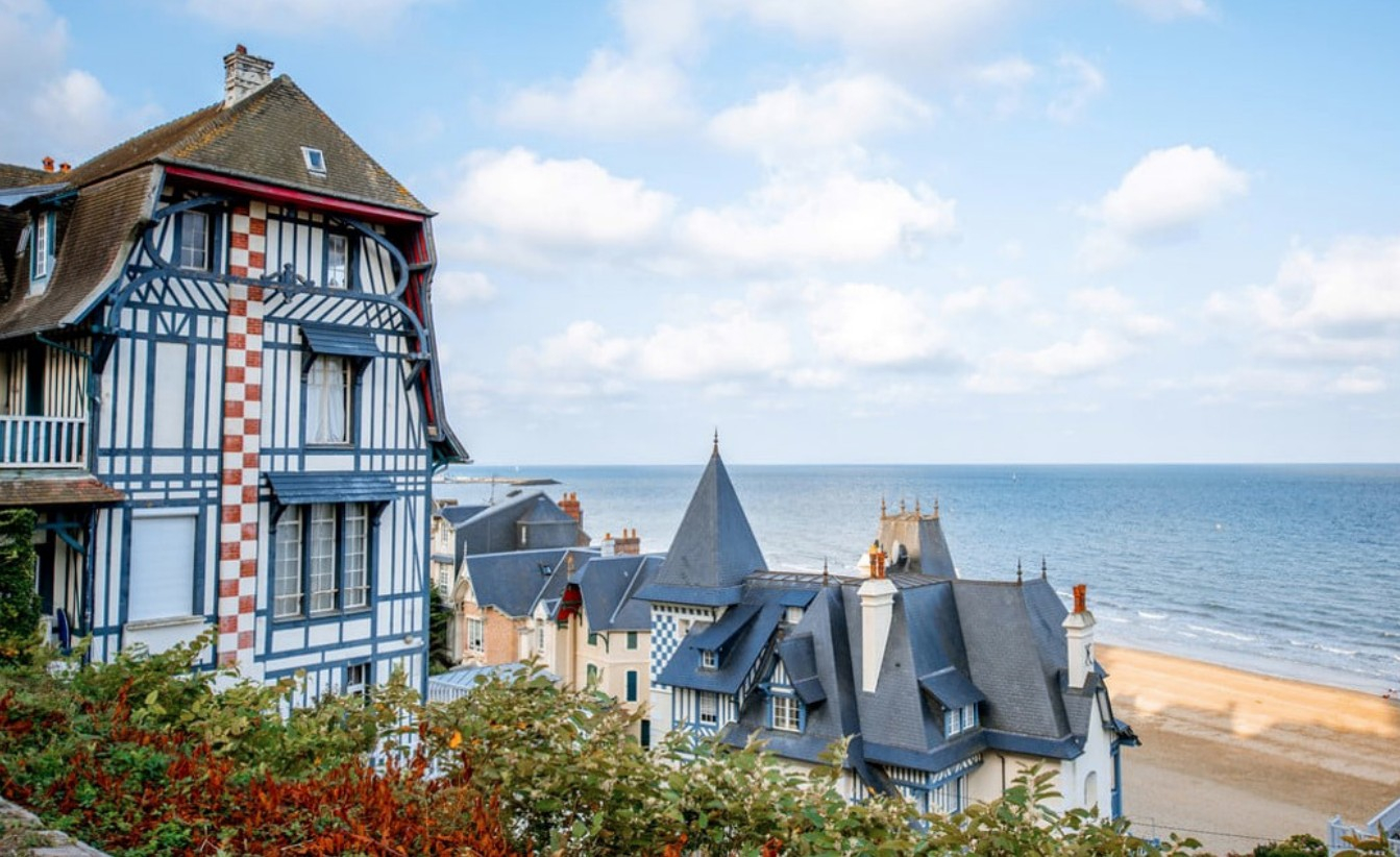 Normandie, plage de Deauville