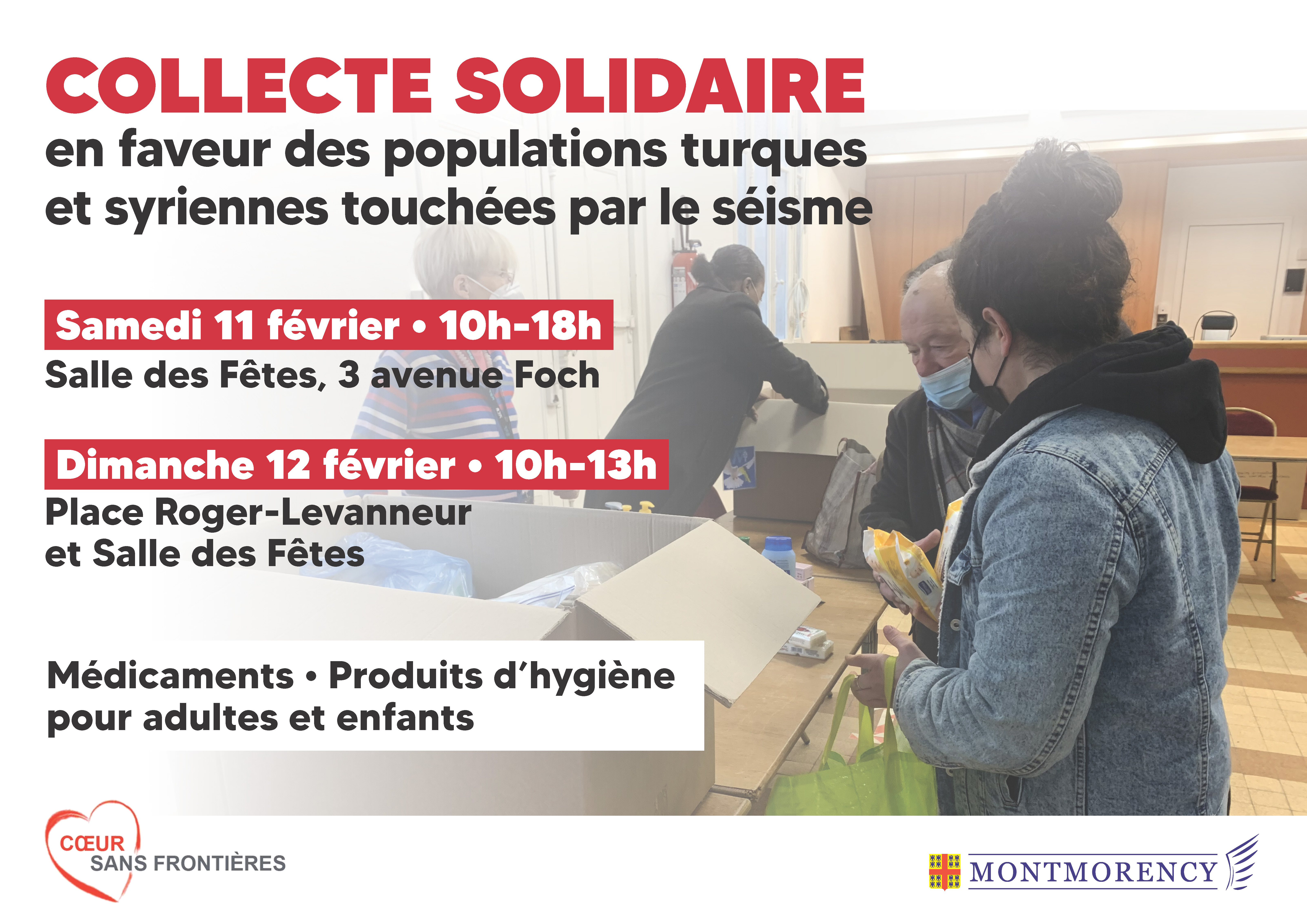 Collecte solidaire à Montmorency