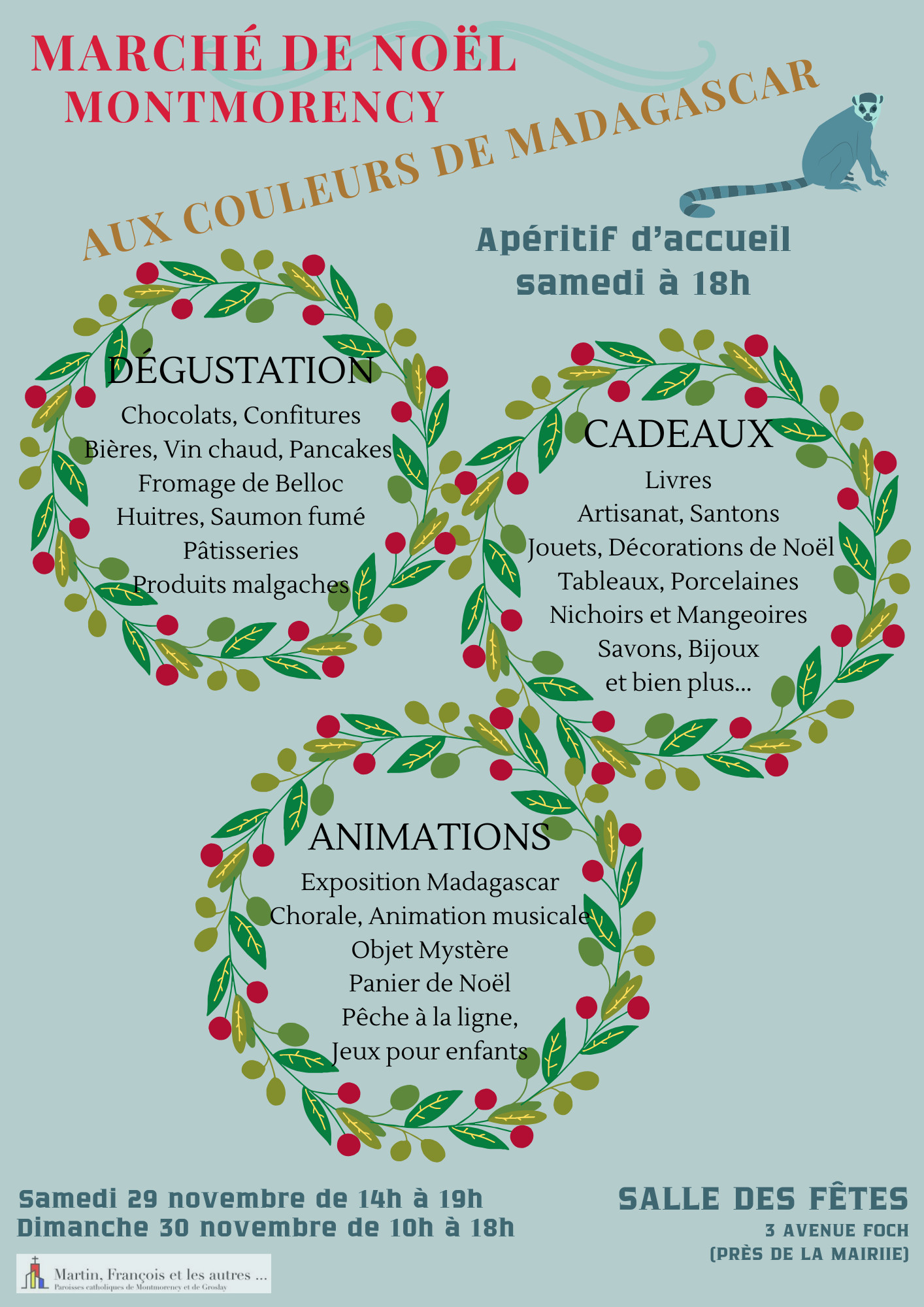 flyer marché de noël paroissial