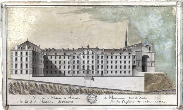 Vue de la maison de l’Oratoire de Montmorency, 1787, Musée Jean-Jacques Rousseau, Montmorency