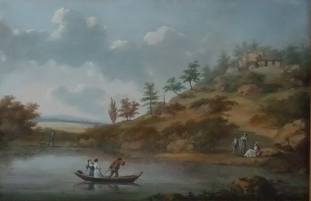 	La cabane de Rousseau à Ermenonville par J. Moreth, 1809, Musée Jean-Jacques Rousseau- Montmorency