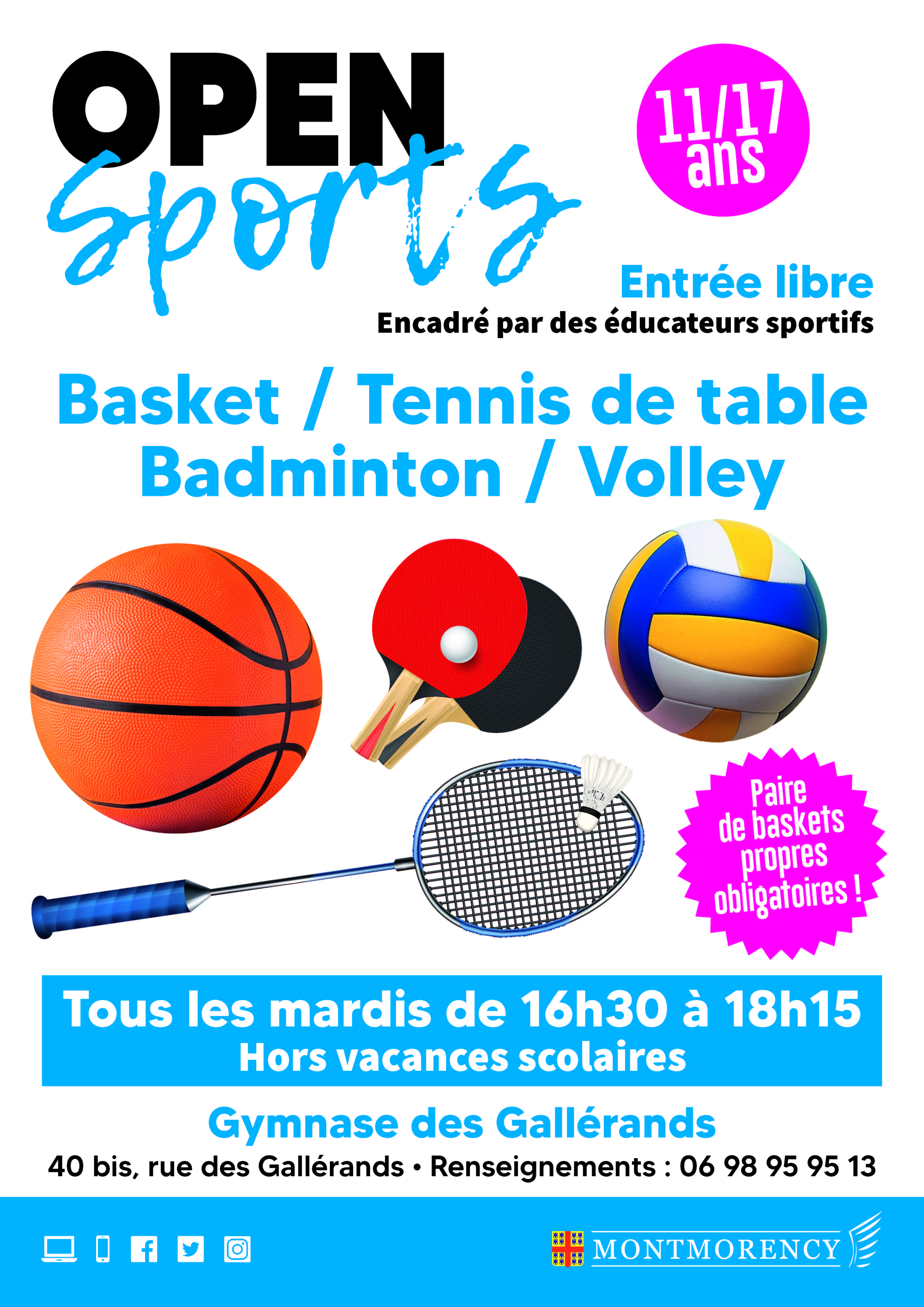Open sports septembre 2025