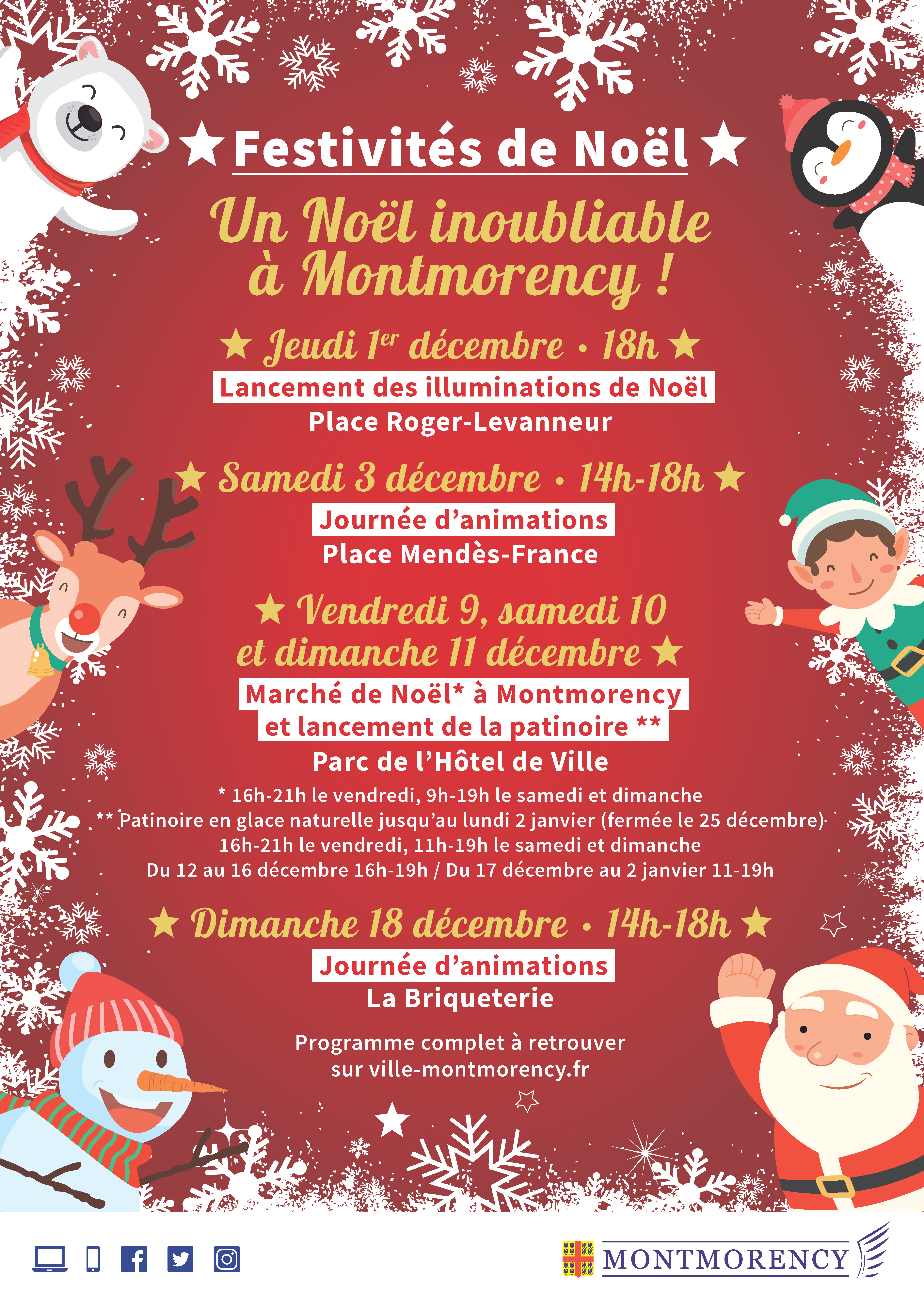 Programme de Noël - Montmorency 2022