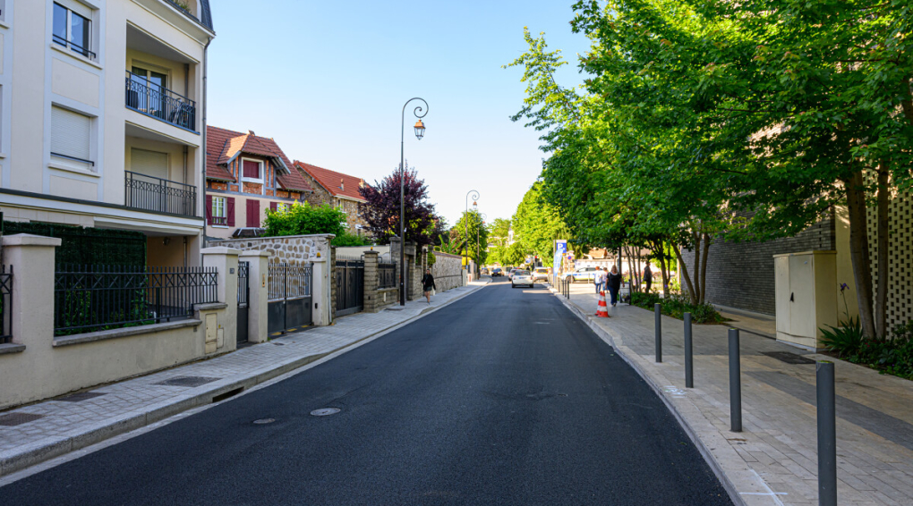 Avenue Charles de Gaulle rénovée à Montmorency