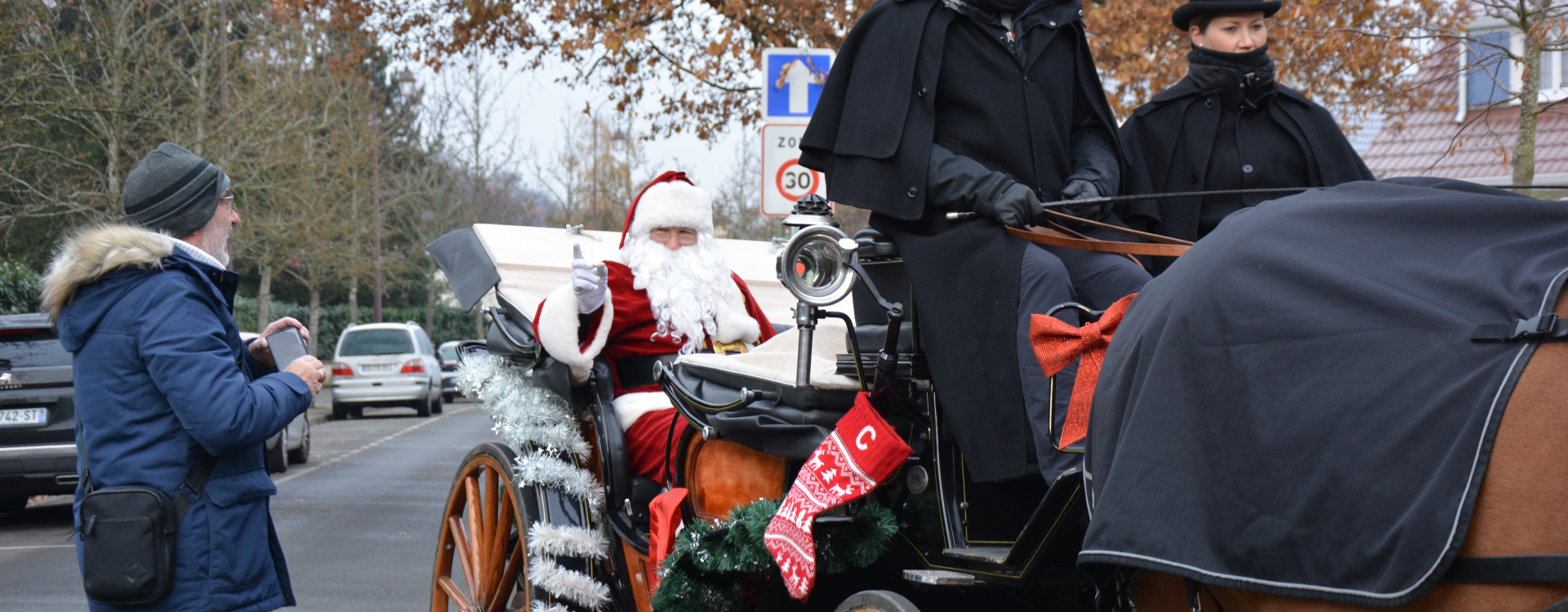 Parcours du Père Noël en calèche