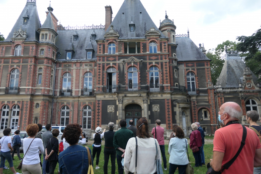 Visiteurs journées du patrimoine château de Dino