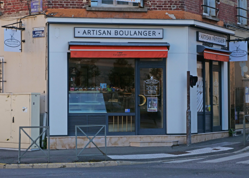 Devanture de la boulangerie Moulin Plume
