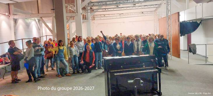 Photo d'une répétition du Chœur en bandoulière