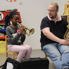 Classe orchestre à l'école La Fontaine