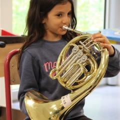 Classe orchestre à l'école La Fontaine