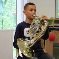 Classe orchestre à l'école La Fontaine