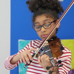 Classe orchestre à l'école La Fontaine