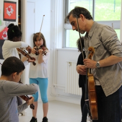 Classe orchestre à l'école La Fontaine