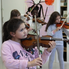 Classe orchestre à l'école La Fontaine