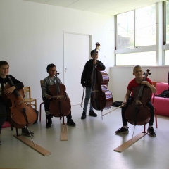 Classe orchestre à l'école La Fontaine