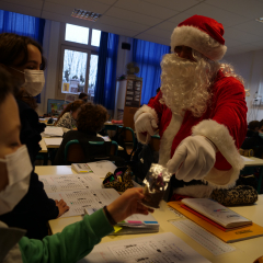 Distribution de chocolats