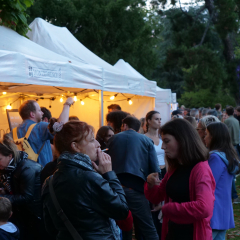 Le public en début de soirée lors du premier Apéro Électro de Montmorency