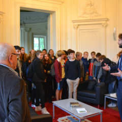 Le Maire Maxime Thory présente son bureau aux élèves