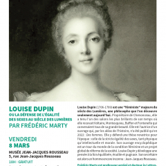 2024.03.08 Conférence sur Louise Dupin par Frédéric Marty