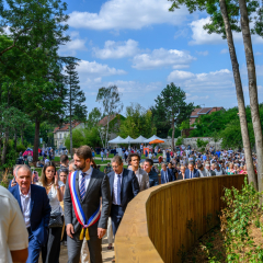 Inauguration du parc du Château de Dino