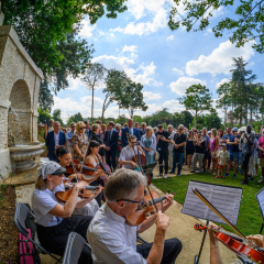 Inauguration du parc du Château de Dino