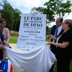 Inauguration du parc du Château de Dino