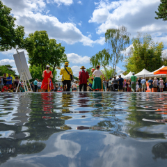 Inauguration du parc du Château de Dino