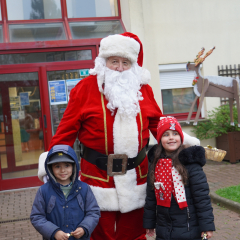 Tour du Père Noël en calèche