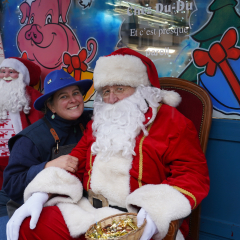 Tour du Père Noël en calèche