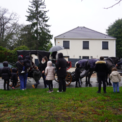 Tour du Père Noël en calèche