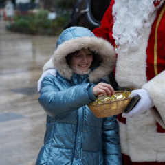 Tour du Père Noël en calèche