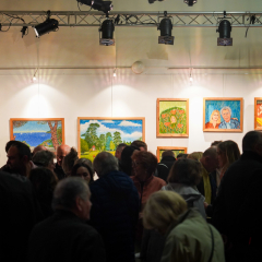Vernissage de l'exposition de Leopold Plowiecki