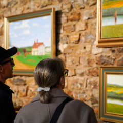 Vernissage de l'exposition de Leopold Plowiecki