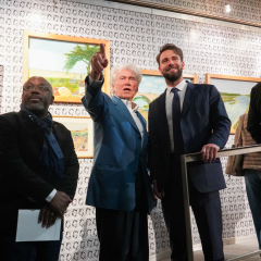 Vernissage de l'exposition de Leopold Plowiecki