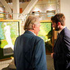 Vernissage de l'exposition de Leopold Plowiecki