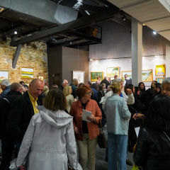 Vernissage de l'exposition de Leopold Plowiecki