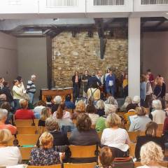 Une séance de répétitions de la chorale le Chœur en bandoulière - Photo de groupe