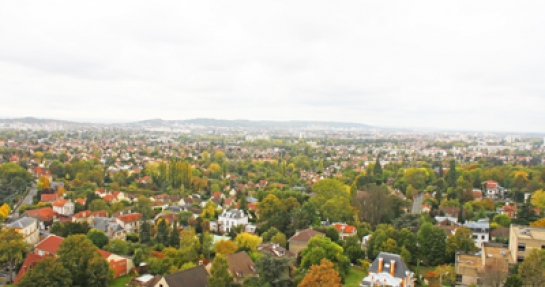 Vue aérienne de Montmorency