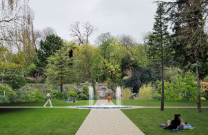 Parc du Château de Dino - Projection