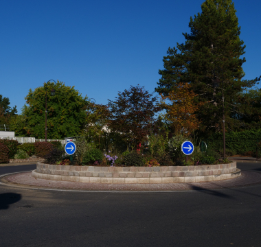 Rond-point Buisson aménagé