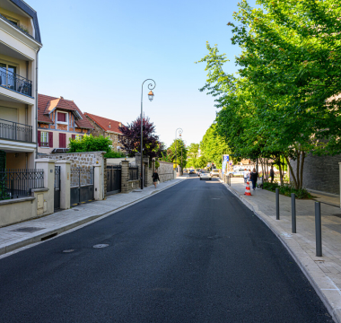 Avenue Charles de Gaulle rénovée à Montmorency