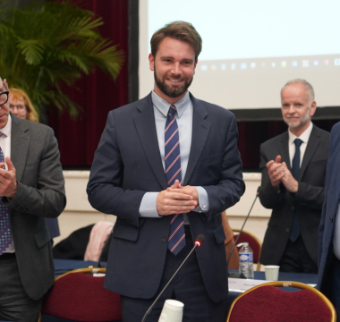Maxime Thory, élu président de Plaine Vallée